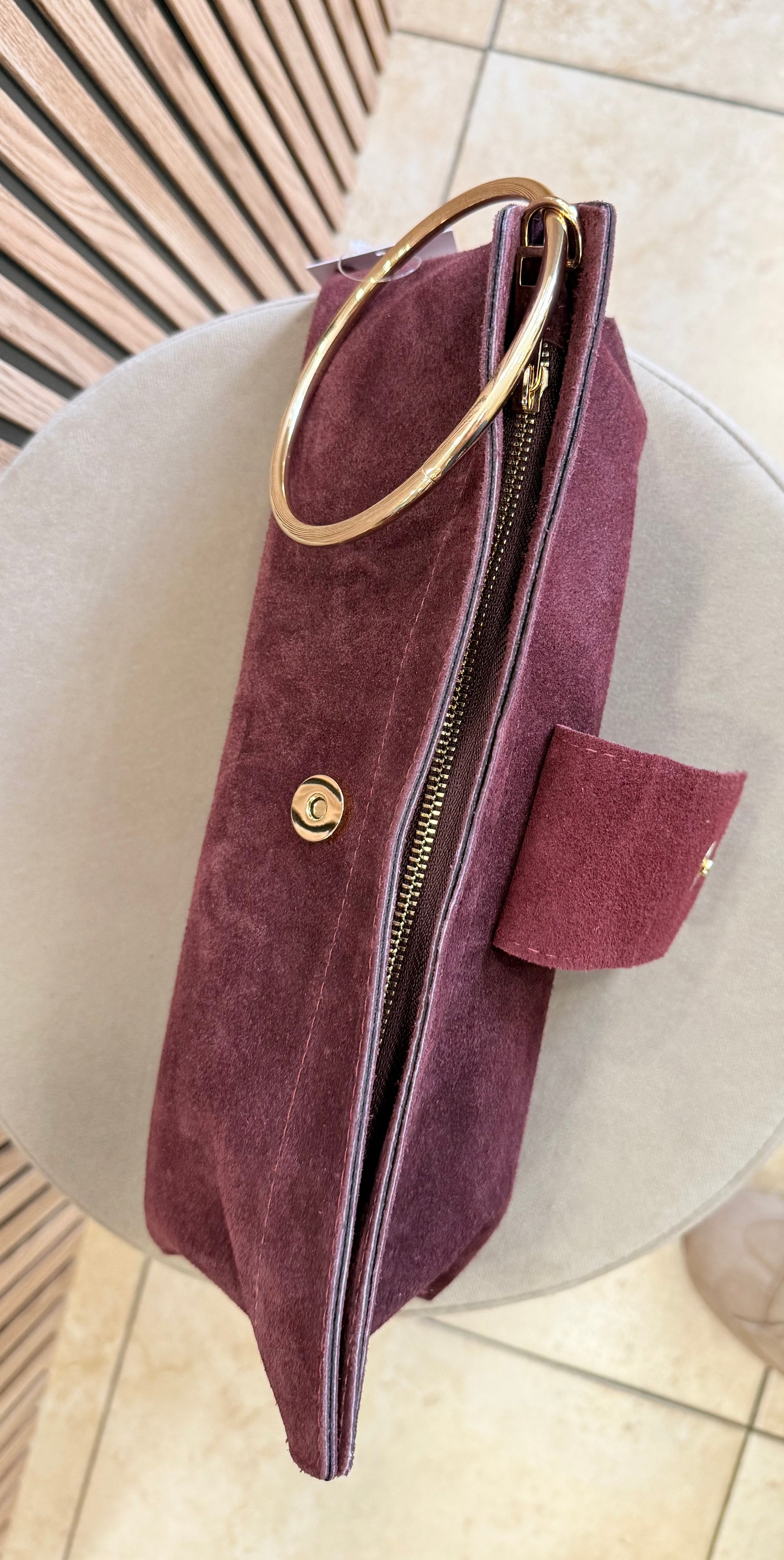 Bolso piel aro