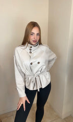 Gabardina efecto ante