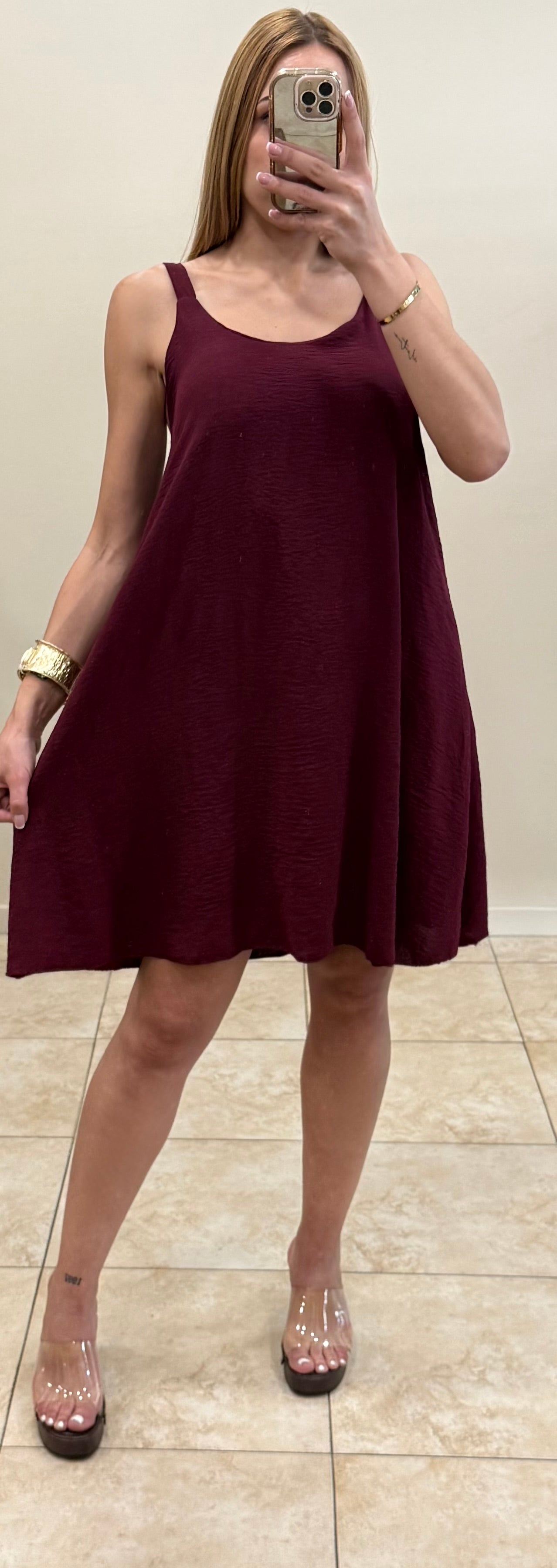 Vestido fluido gasa
