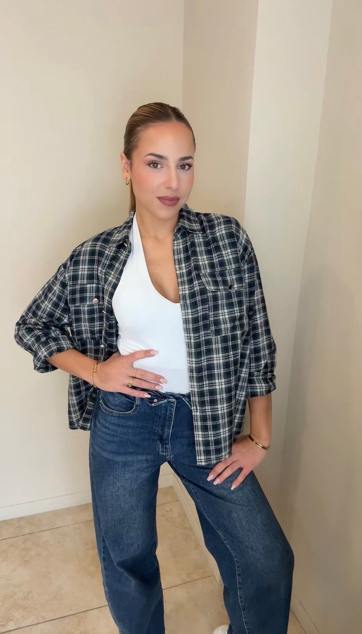 Camisa tartán