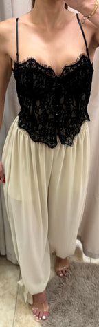 Corset encaje bordado