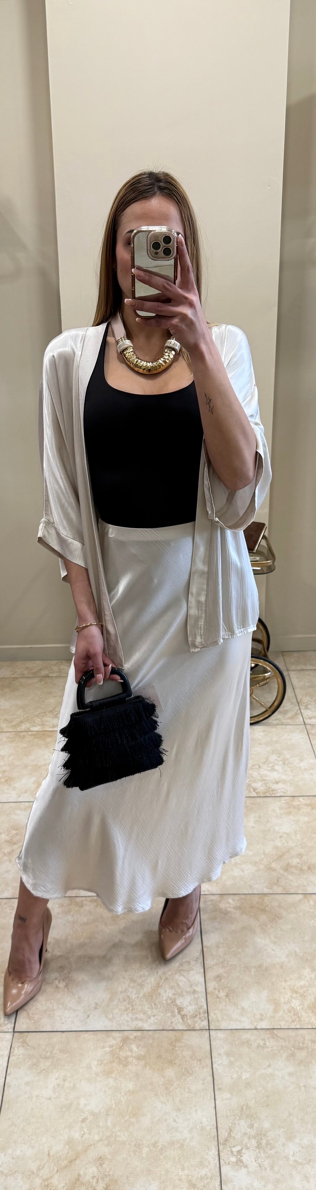 Kimono satinado