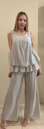 Blusa lunares gasa
