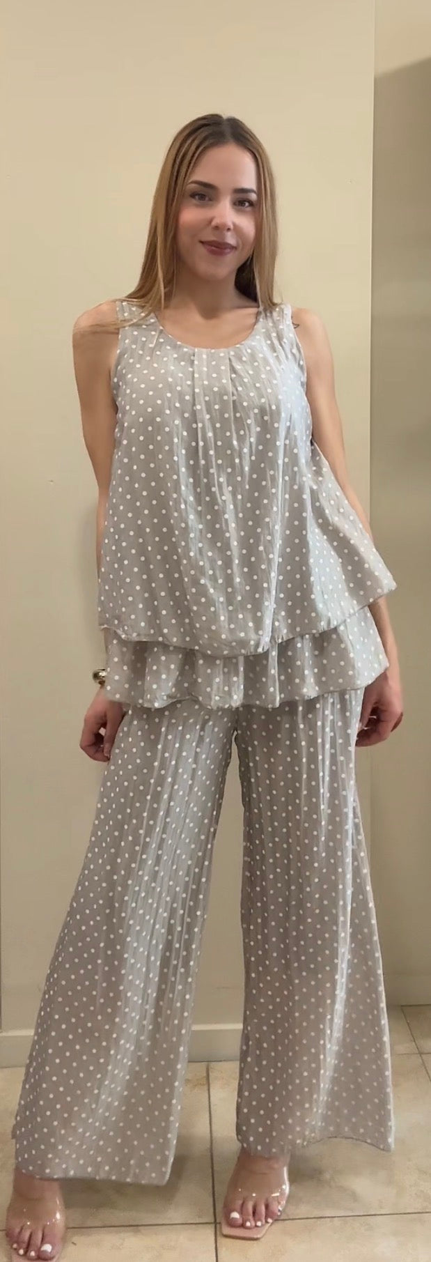 Pantalón lunares gasa