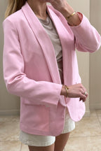 Blazer básica rosa