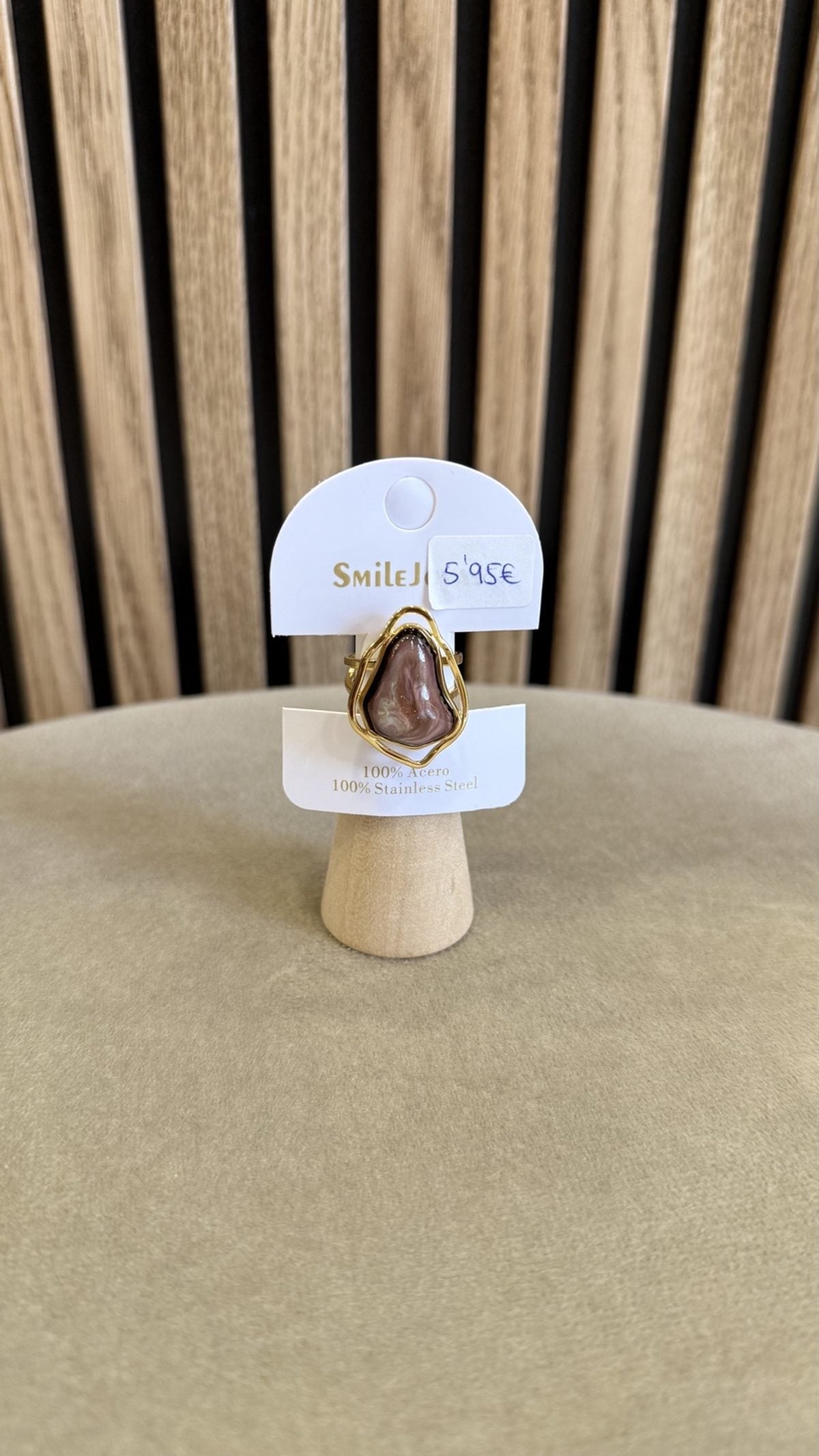 Anillo piedra ágata