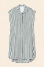 Vestido camisero rayas