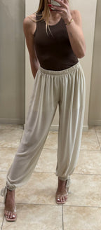Pantalón ancho gasa