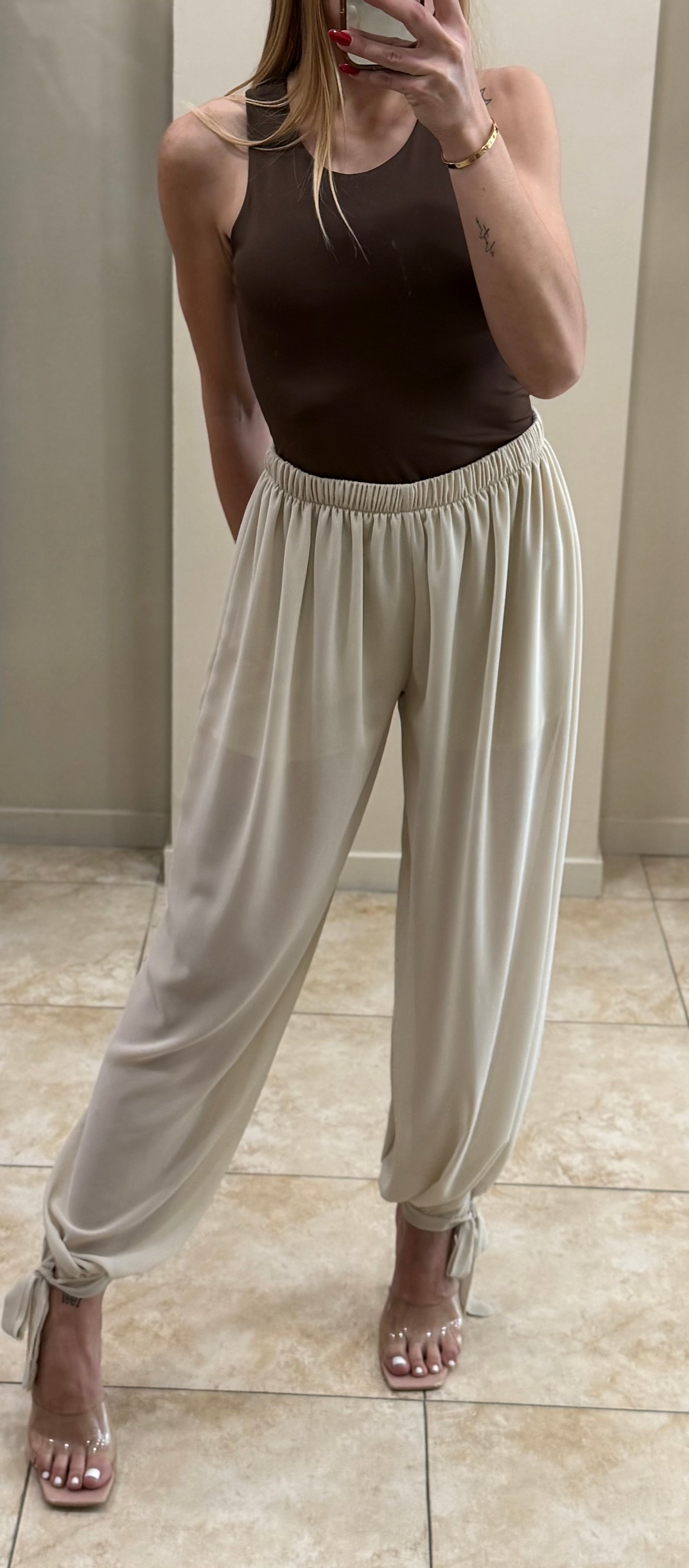 Pantalón ancho gasa