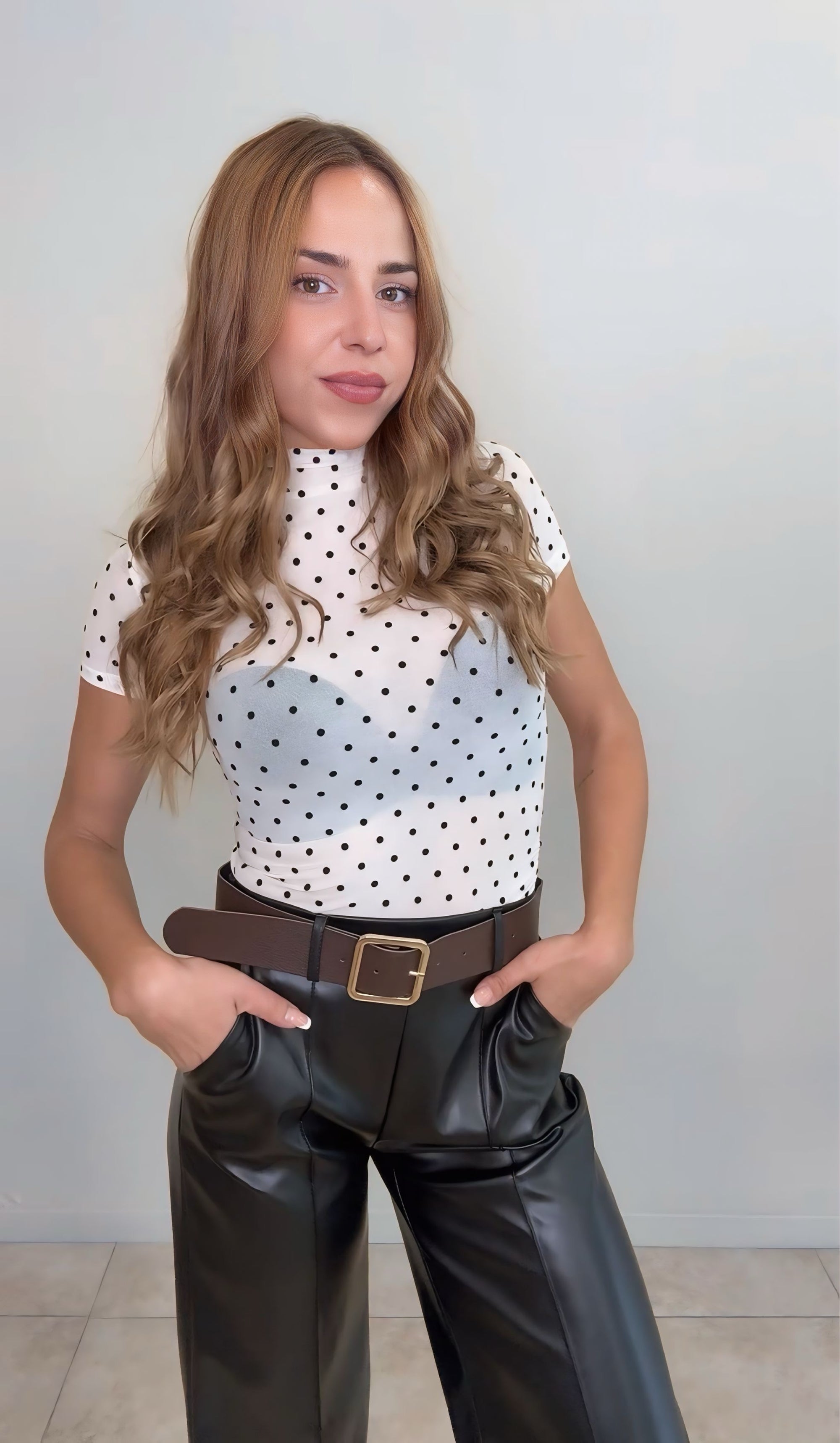 Top polka dots