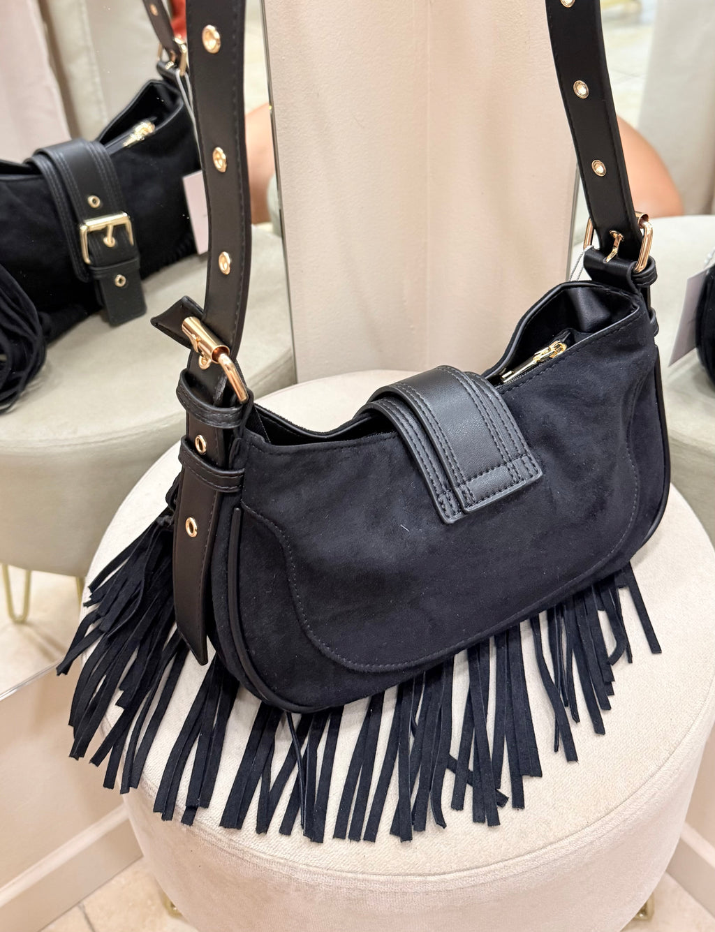 Bolso flecos ante
