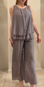 Blusa lunares gasa