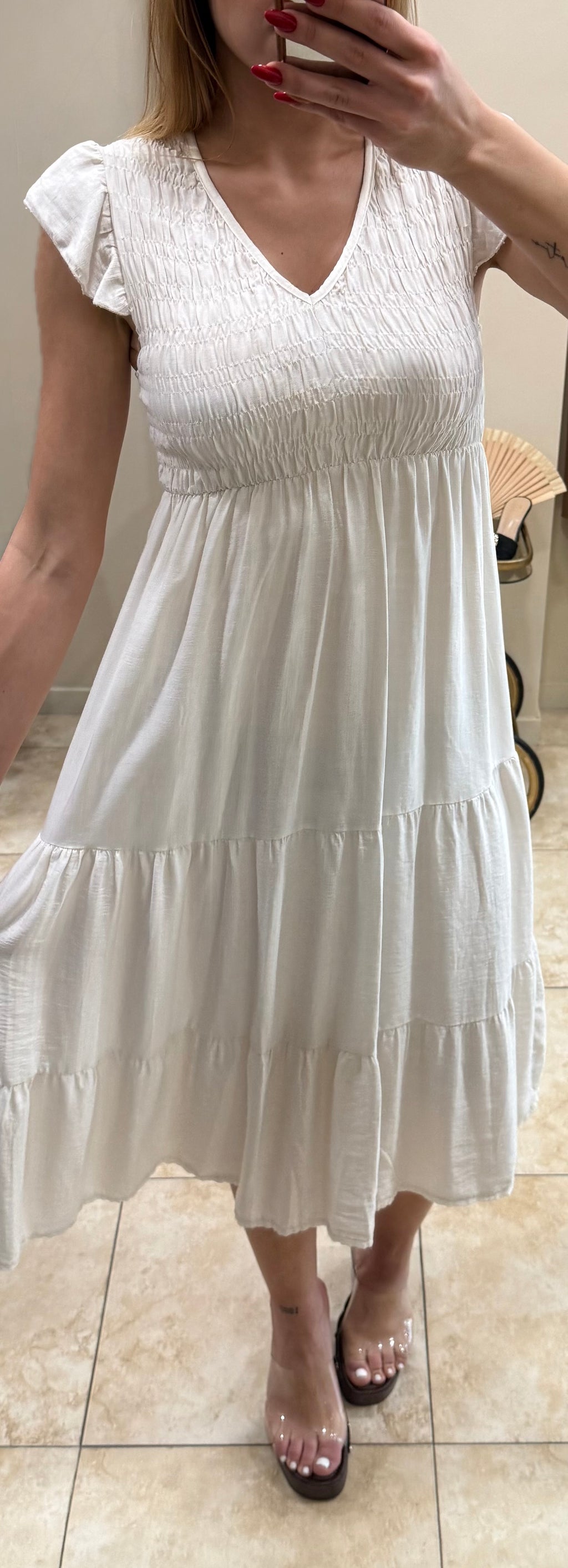 Vestido midi evasé