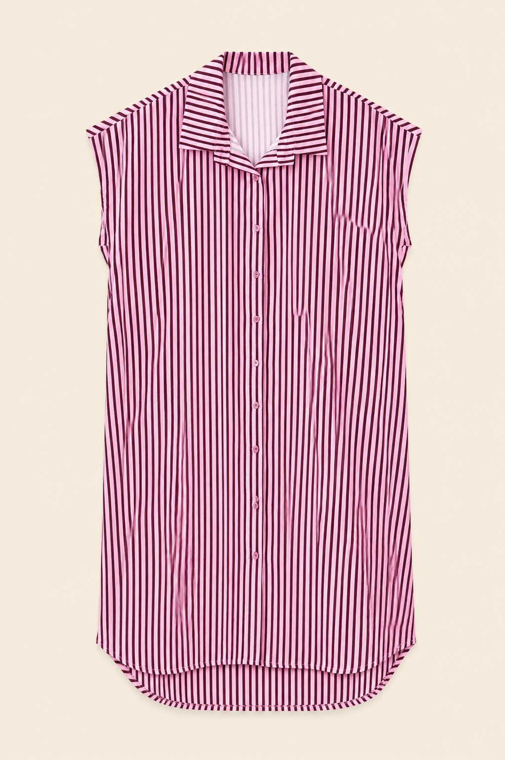 Vestido camisero rayas