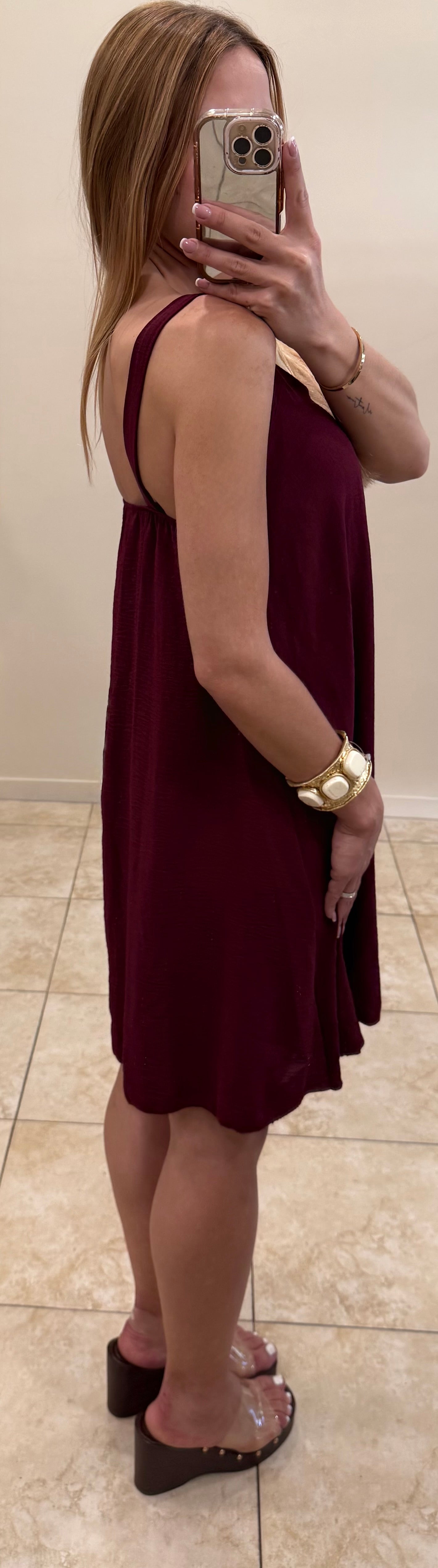 Vestido fluido gasa