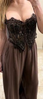 Corset encaje bordado