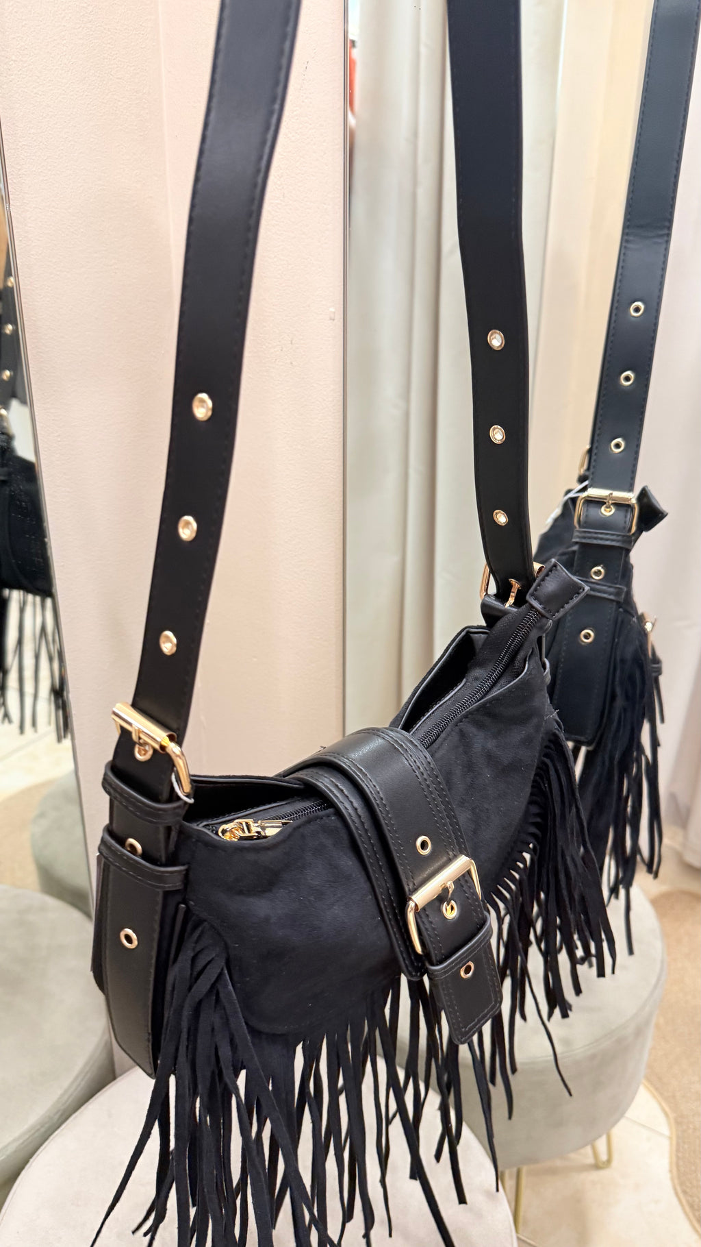 Bolso flecos ante