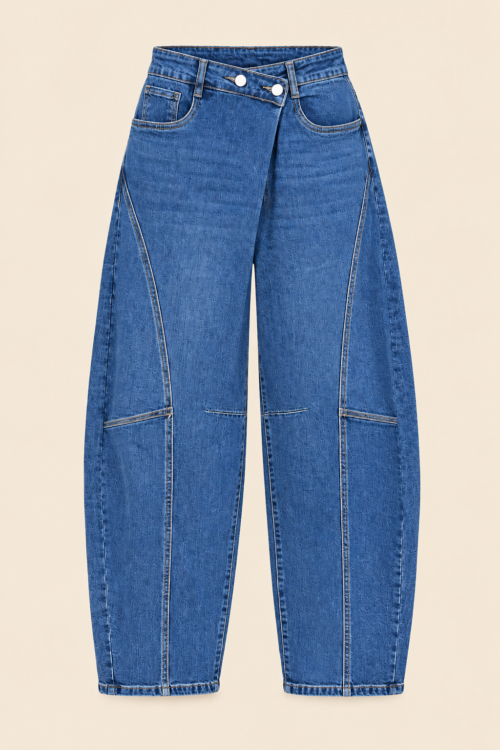 Jeans balloon cruzado