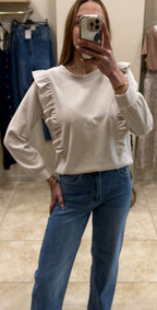 Sudadera volantes