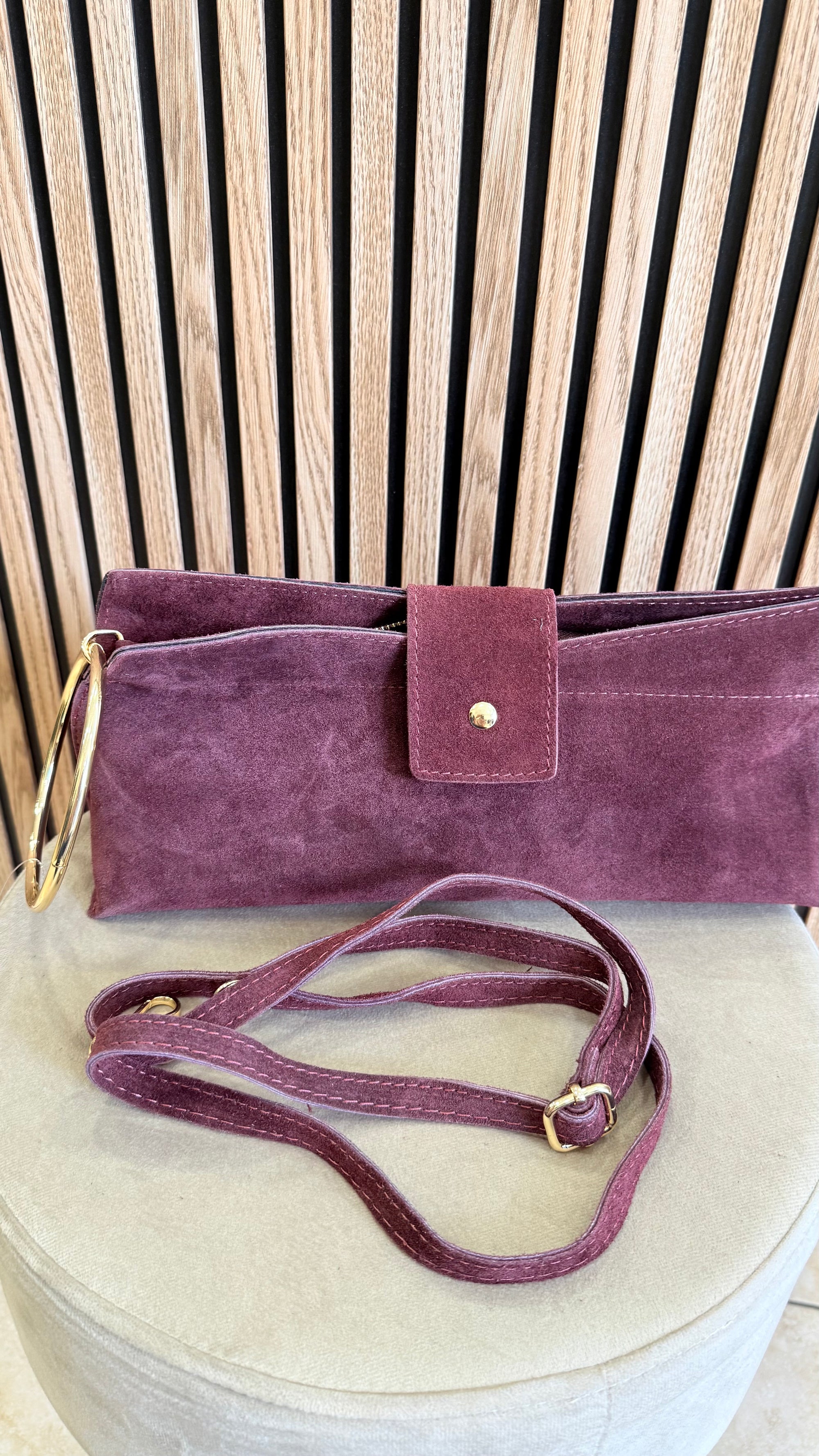Bolso piel aro