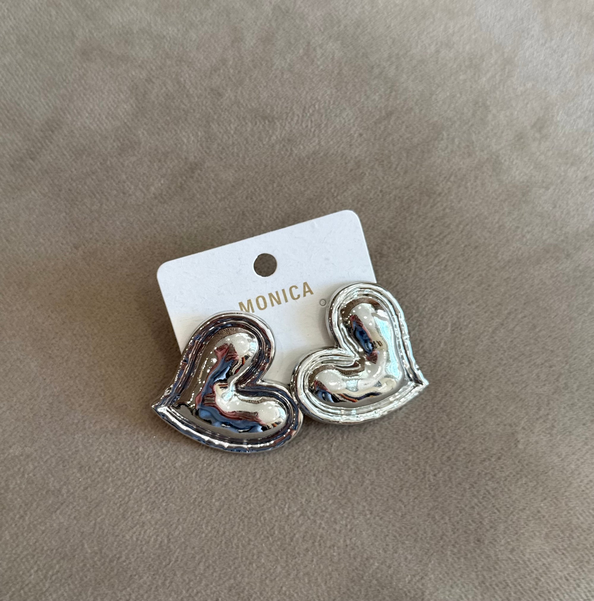 Pendientes cora plata
