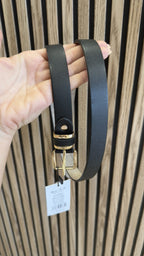 Cinturón piel negro