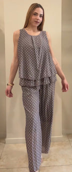 Blusa lunares gasa