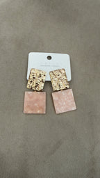 Pendientes rosa nácar