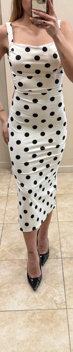 Vestido licra lunares