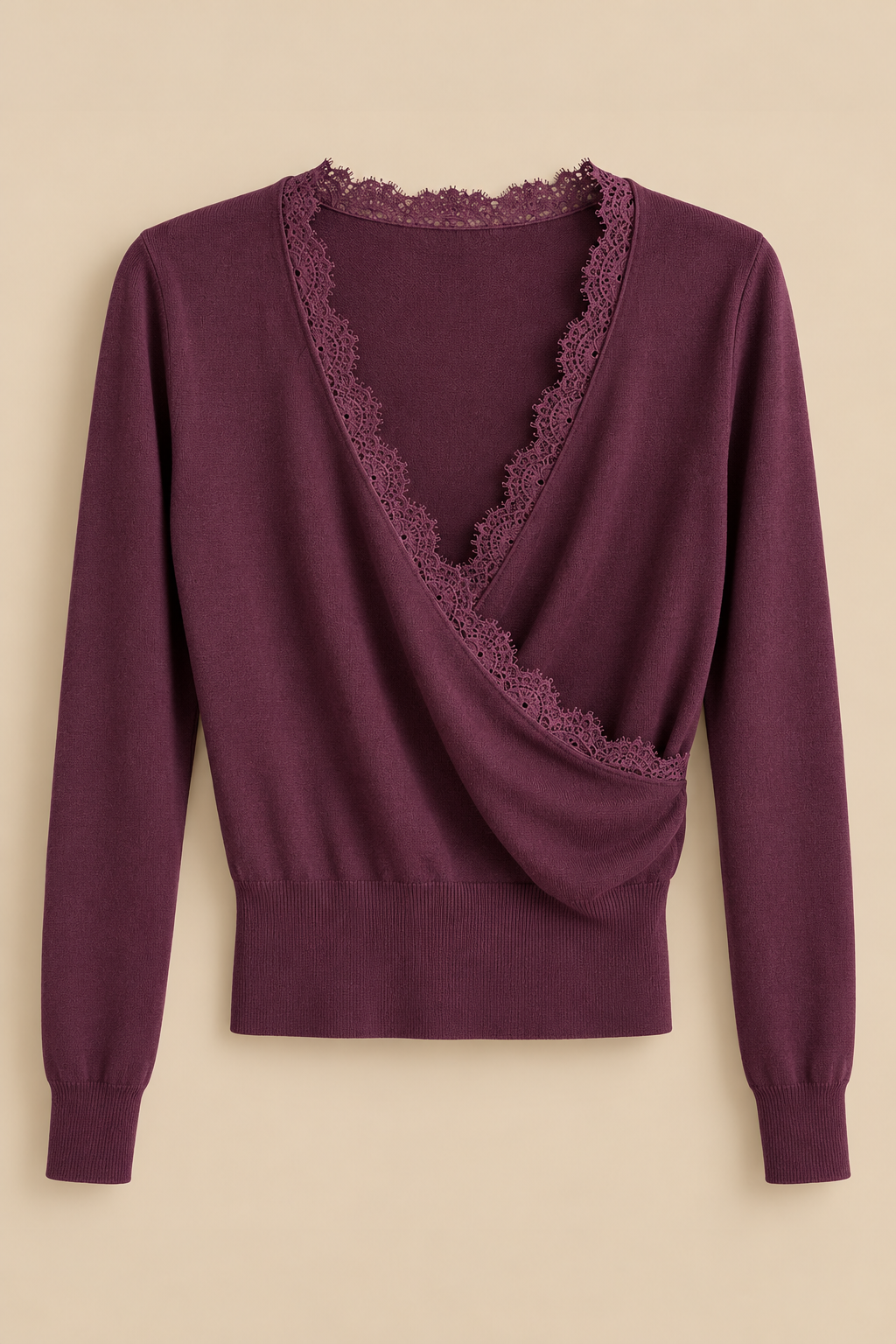 Jersey escote encaje