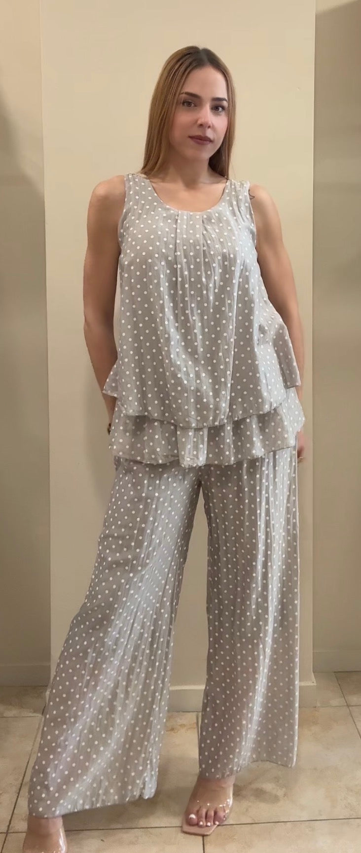 Pantalón lunares gasa