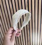 Diadema crochet trenzada