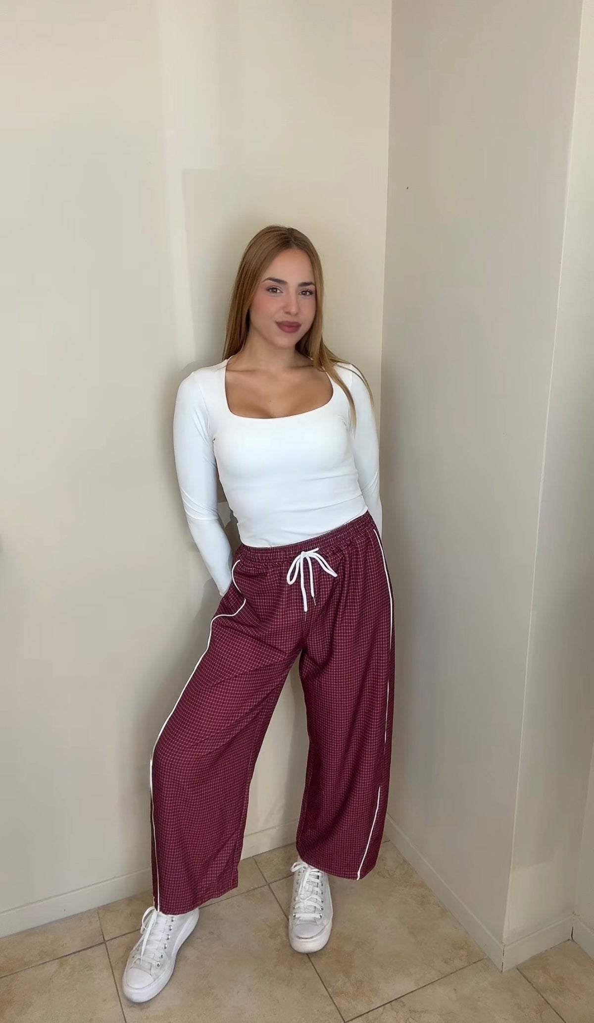 Pantalón chándal cuadros