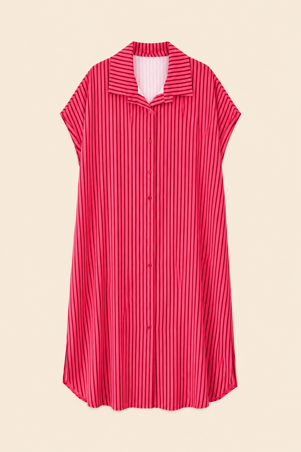 Vestido camisero rayas