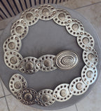 Cinturón ancho dorado