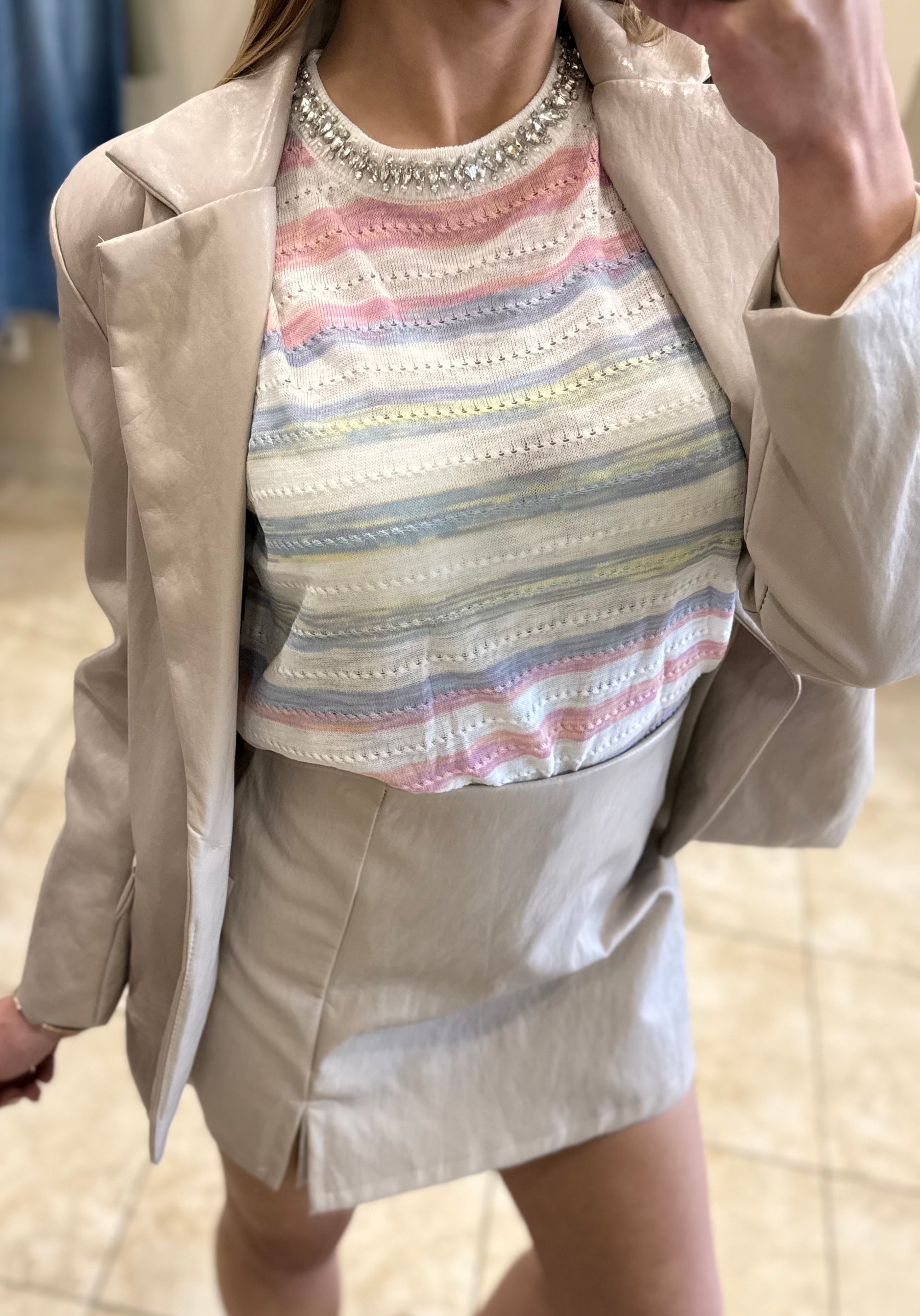 Falda pantalón polipiel