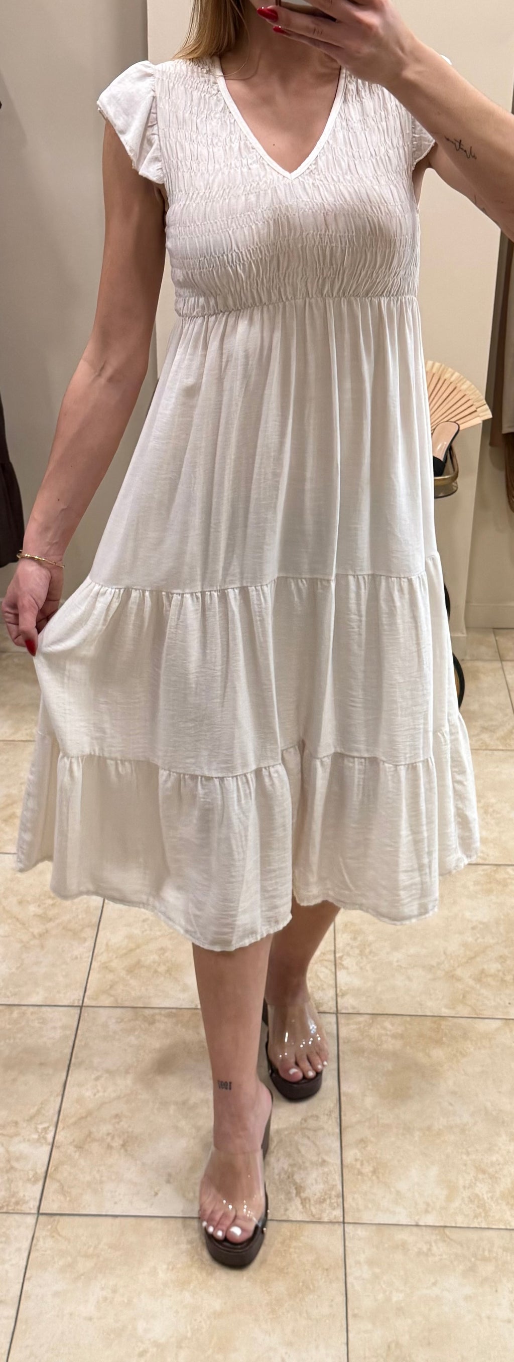 Vestido midi evasé