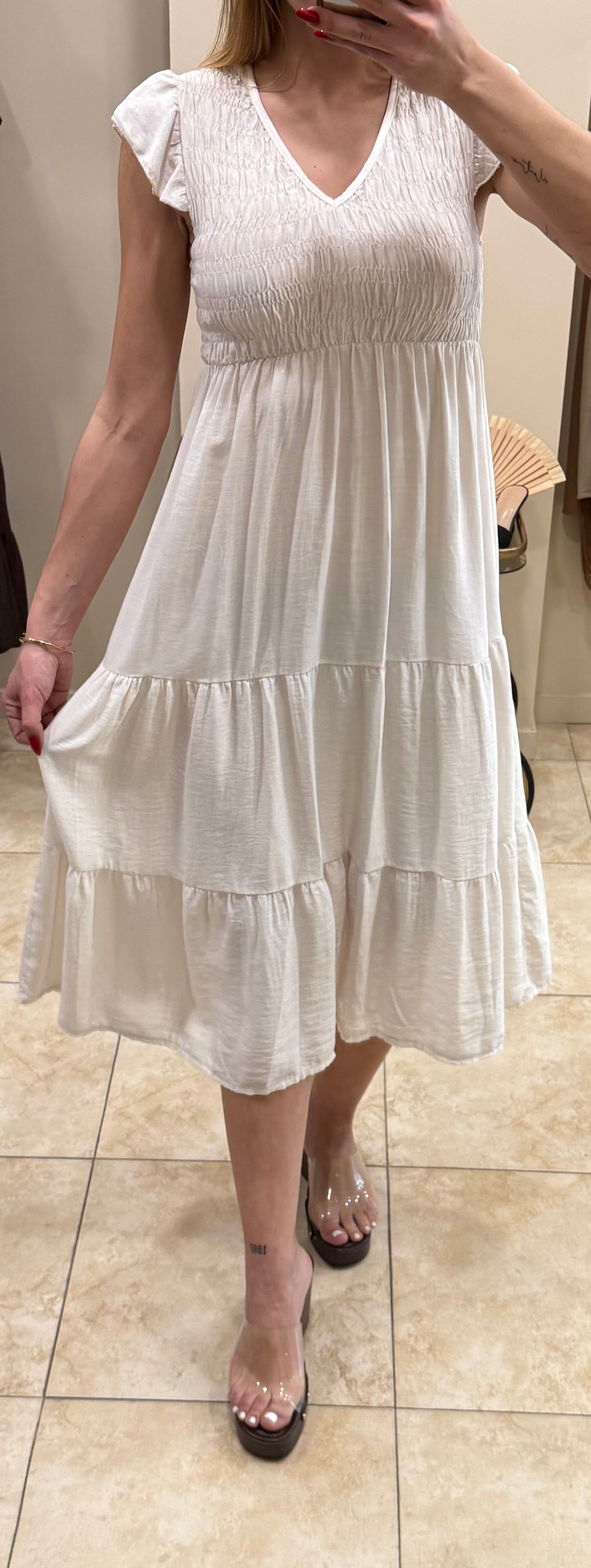 Vestido midi evasé