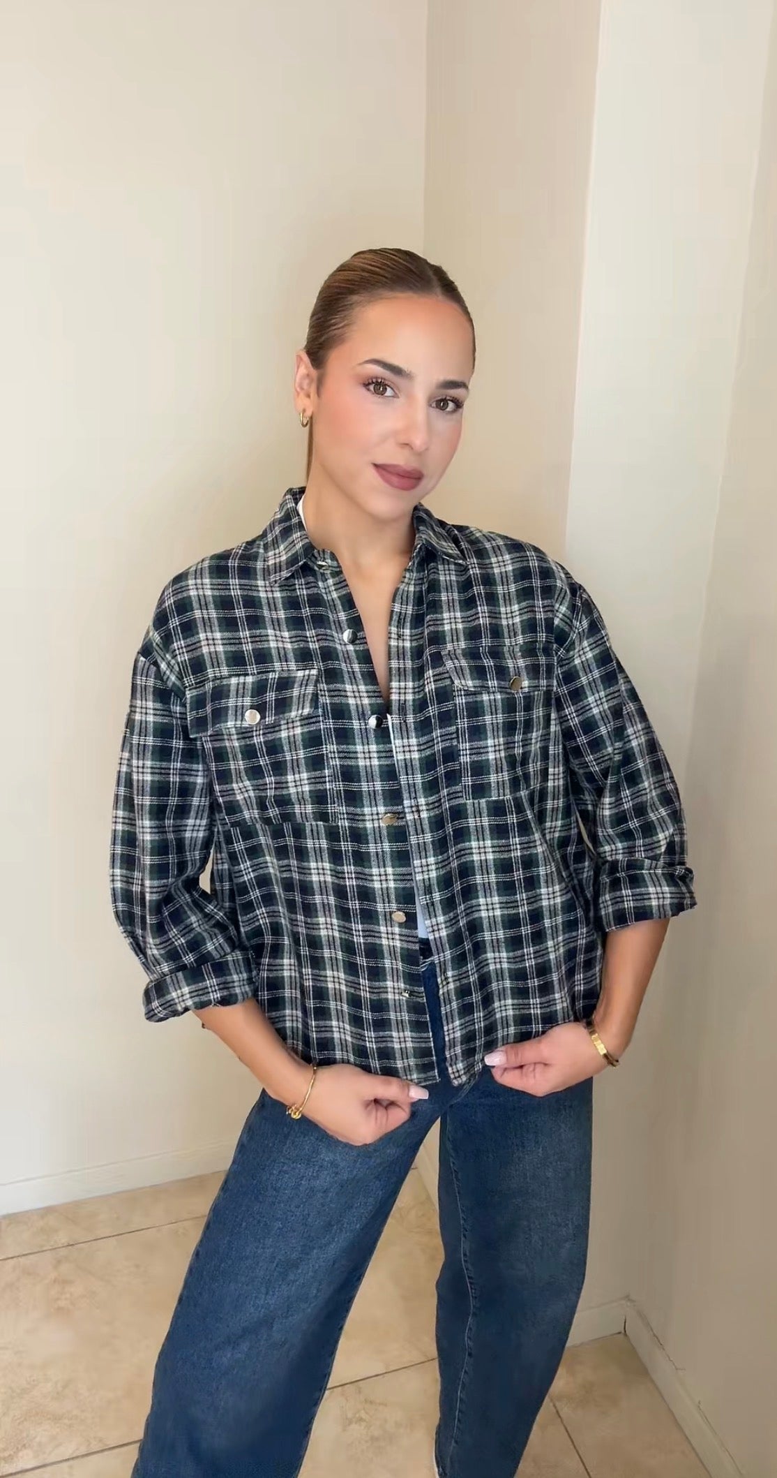 Camisa tartán