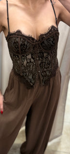 Corset encaje bordado
