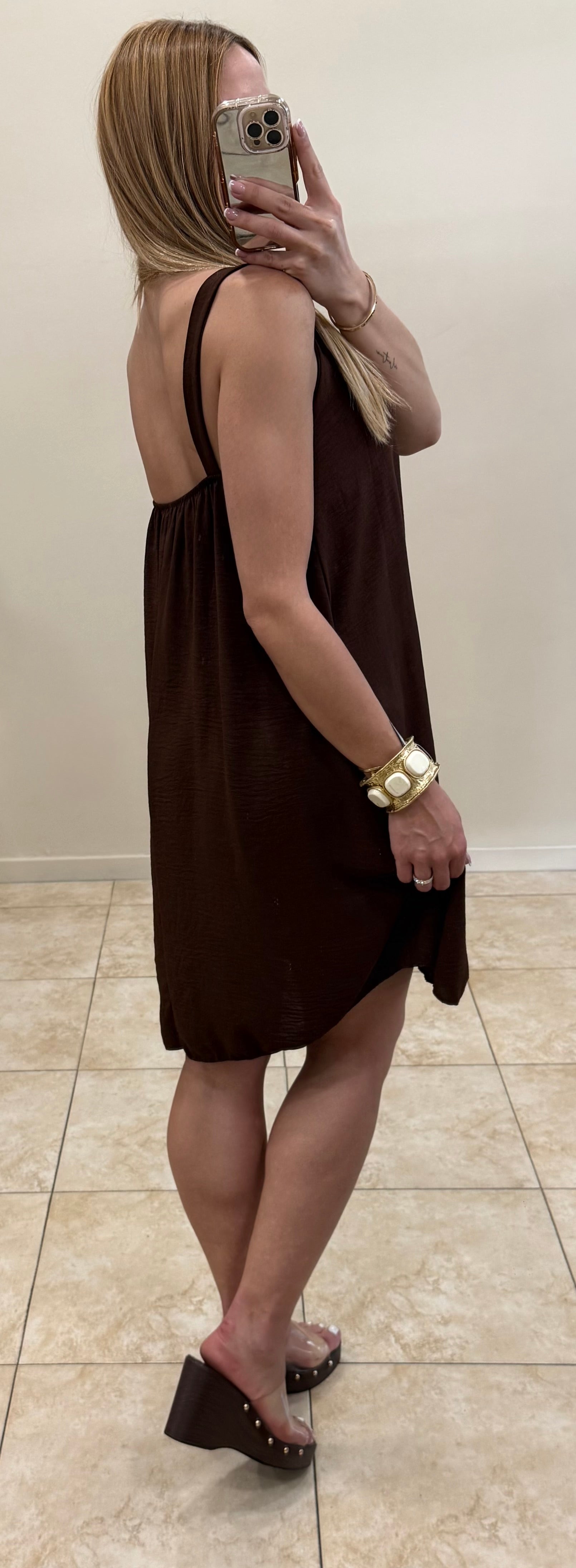 Vestido fluido gasa