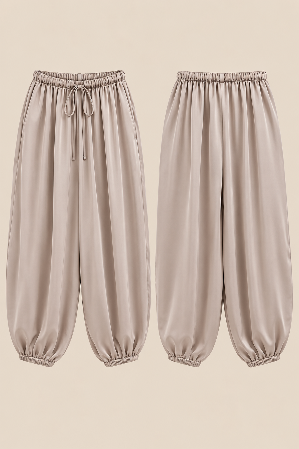 Pantalón satinado bombacho
