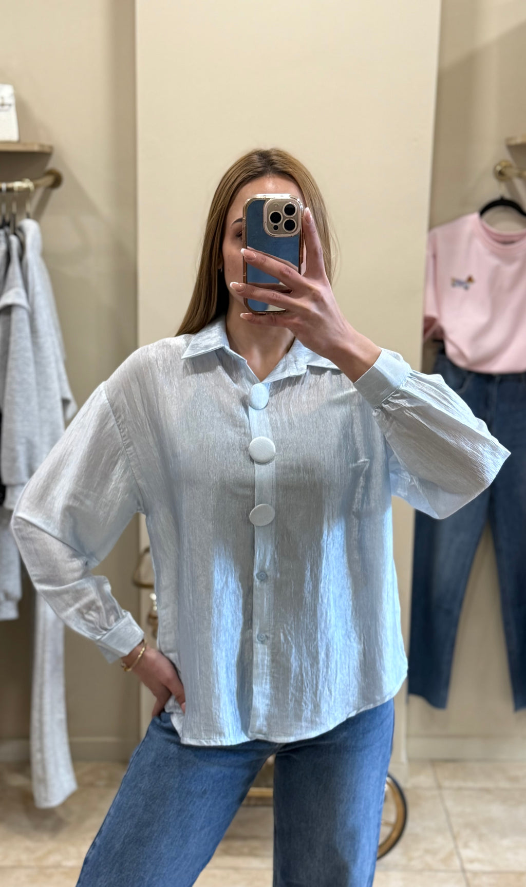 Blusa soft sky