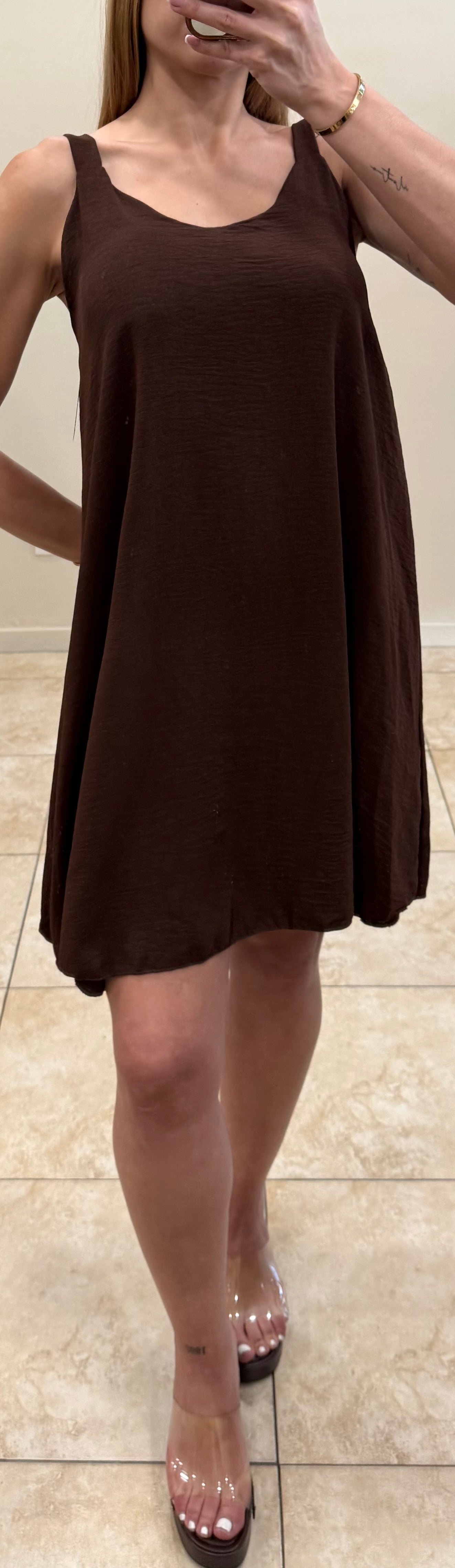 Vestido fluido gasa
