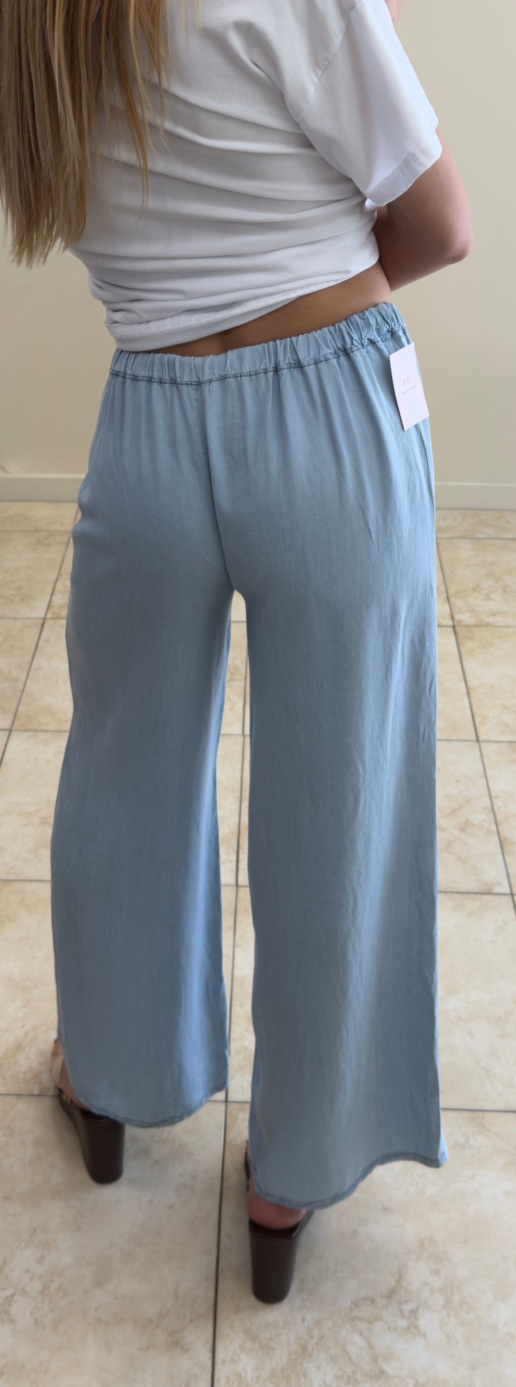 Pantalón denim fluido