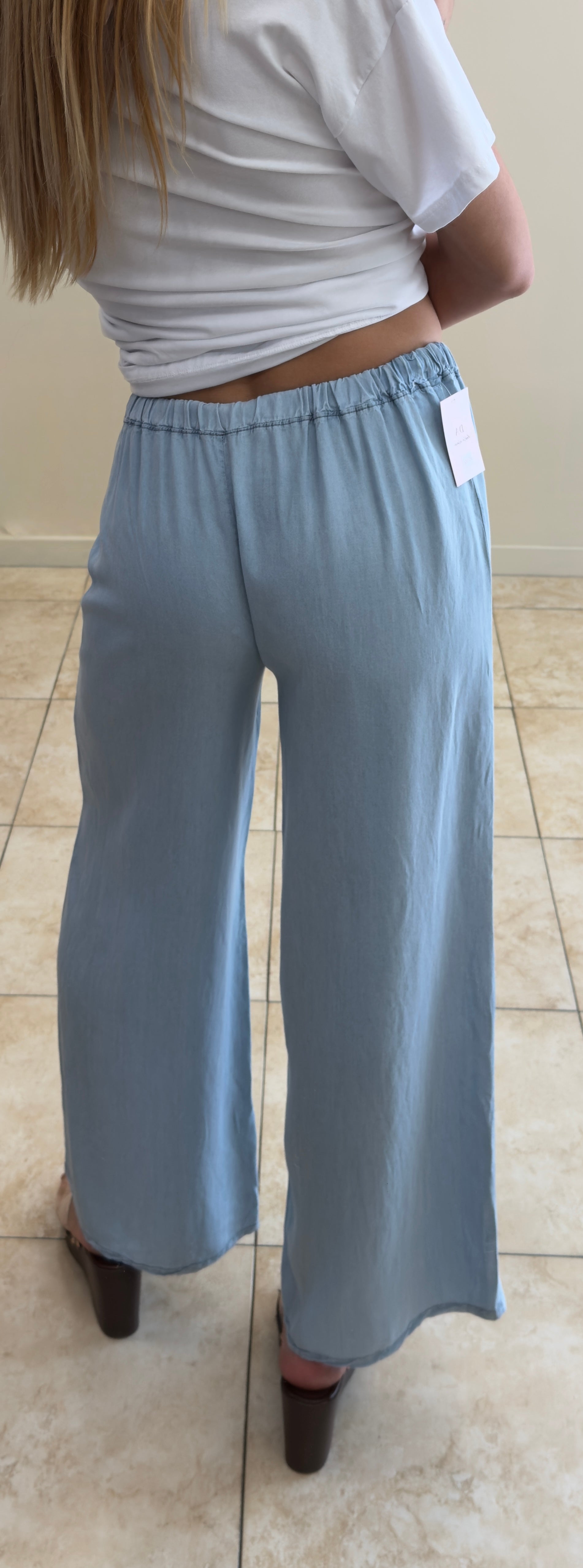 Pantalón denim fluido