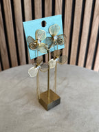 Pendientes flor brillo