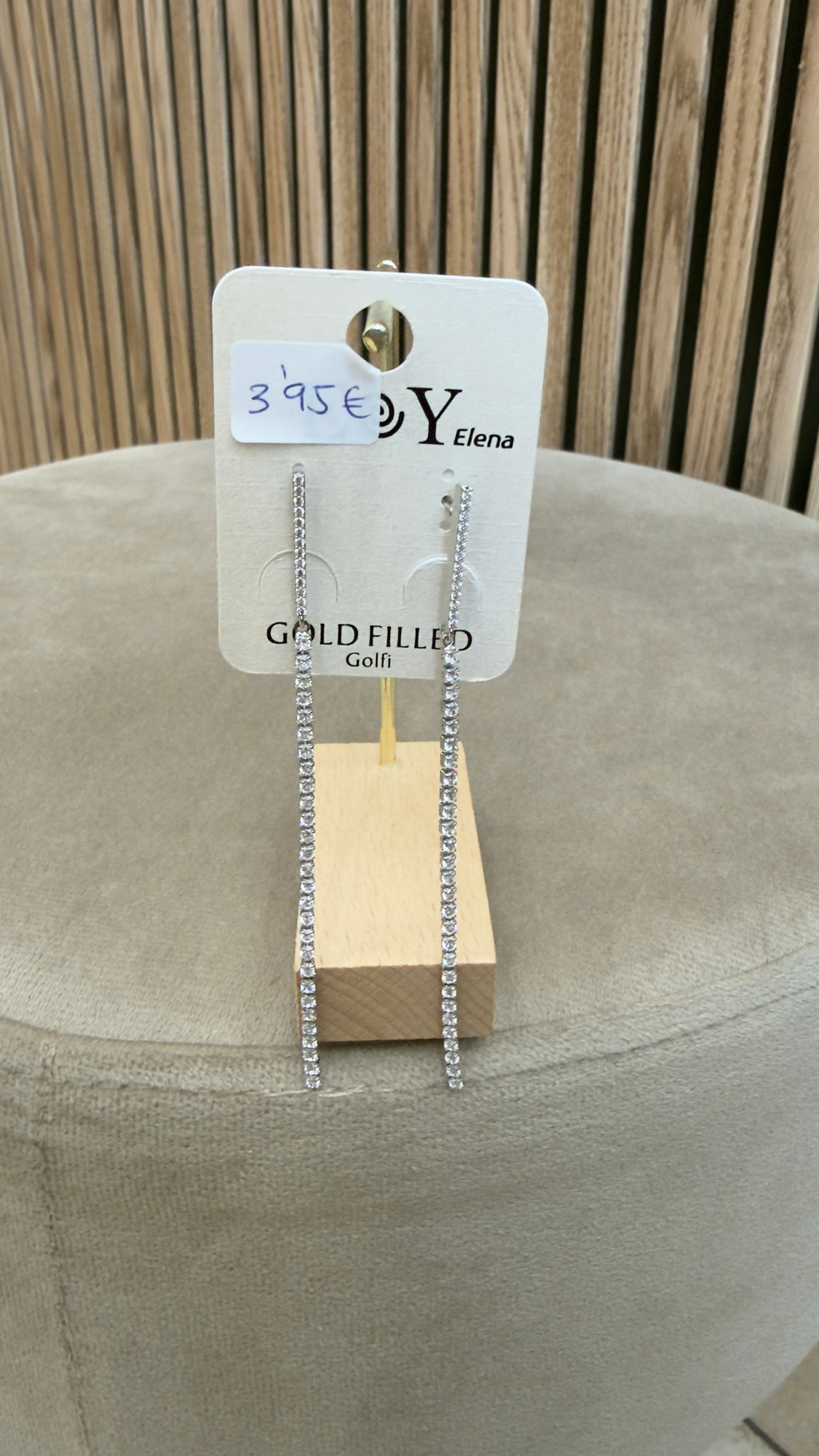 Pendientes largos brillo
