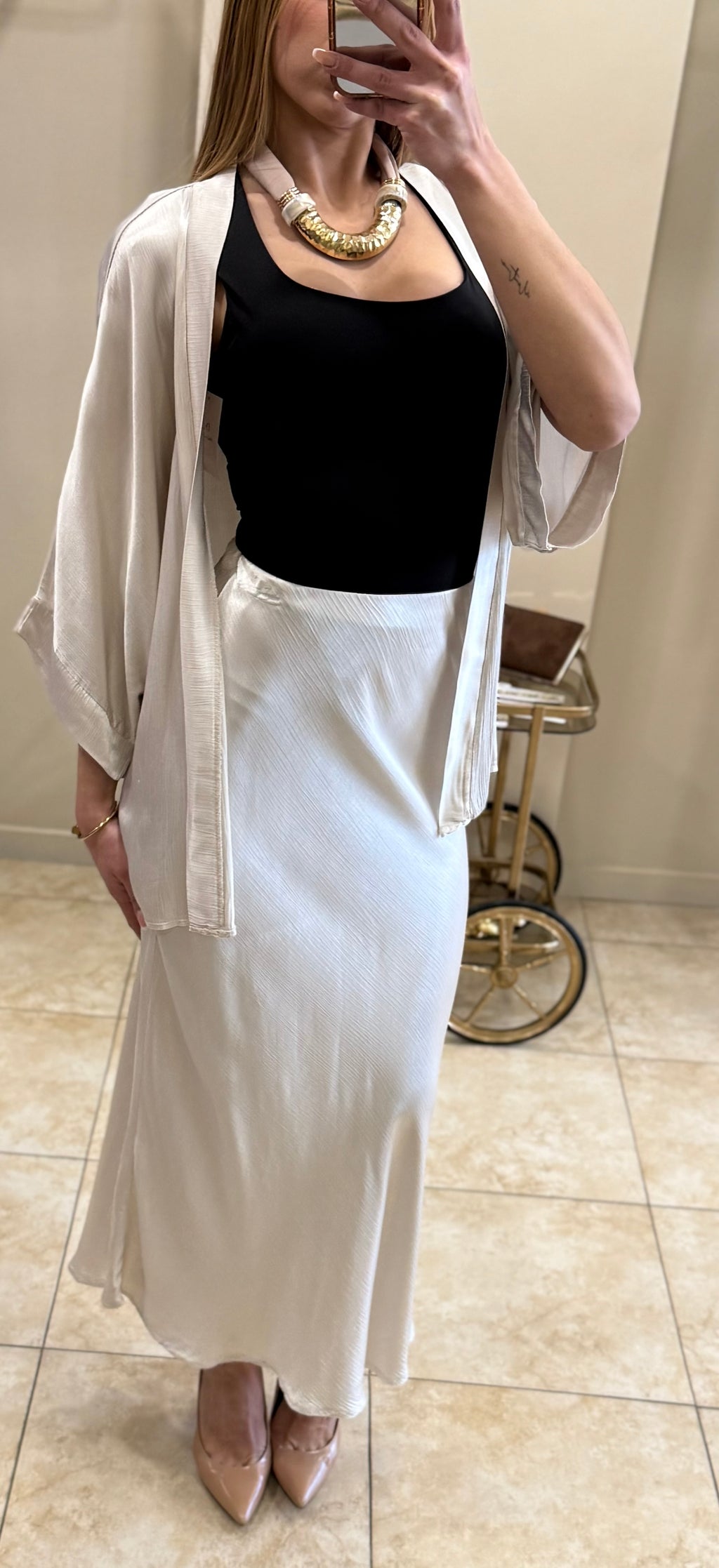 Kimono satinado