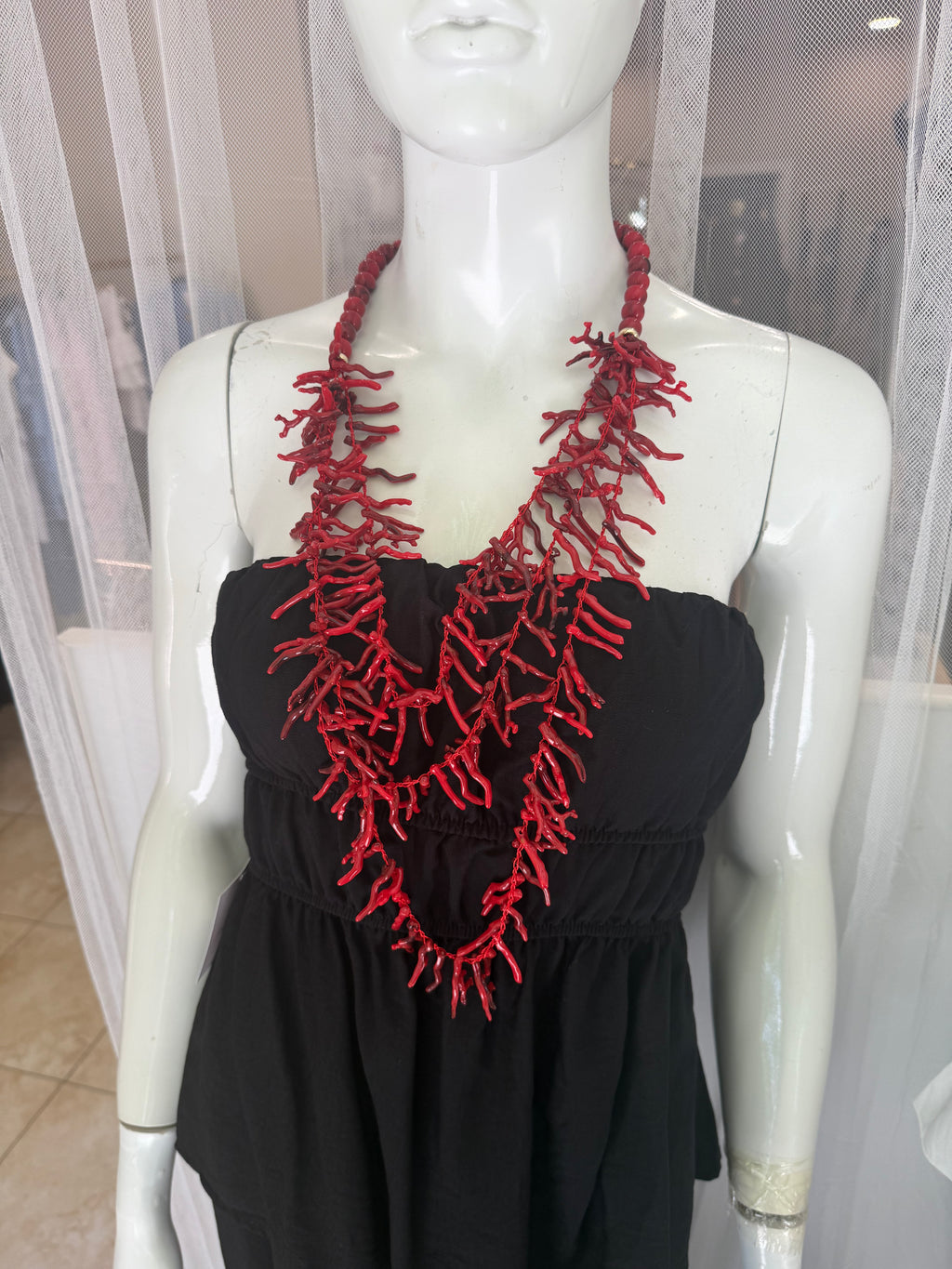Collar algas rojas